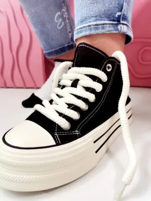 Trampki wysokie Black