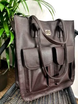 Torebka schoperka Dark Brown Laura Biaggi