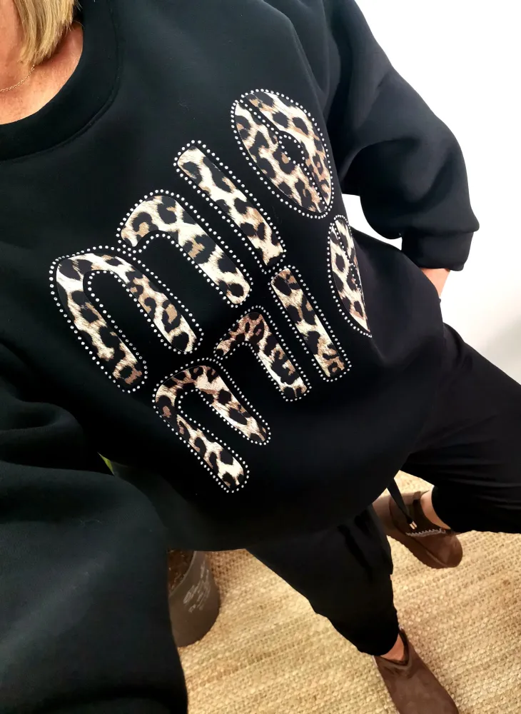 Bluza Black Bawełniana MIO MIO - obrazek 3