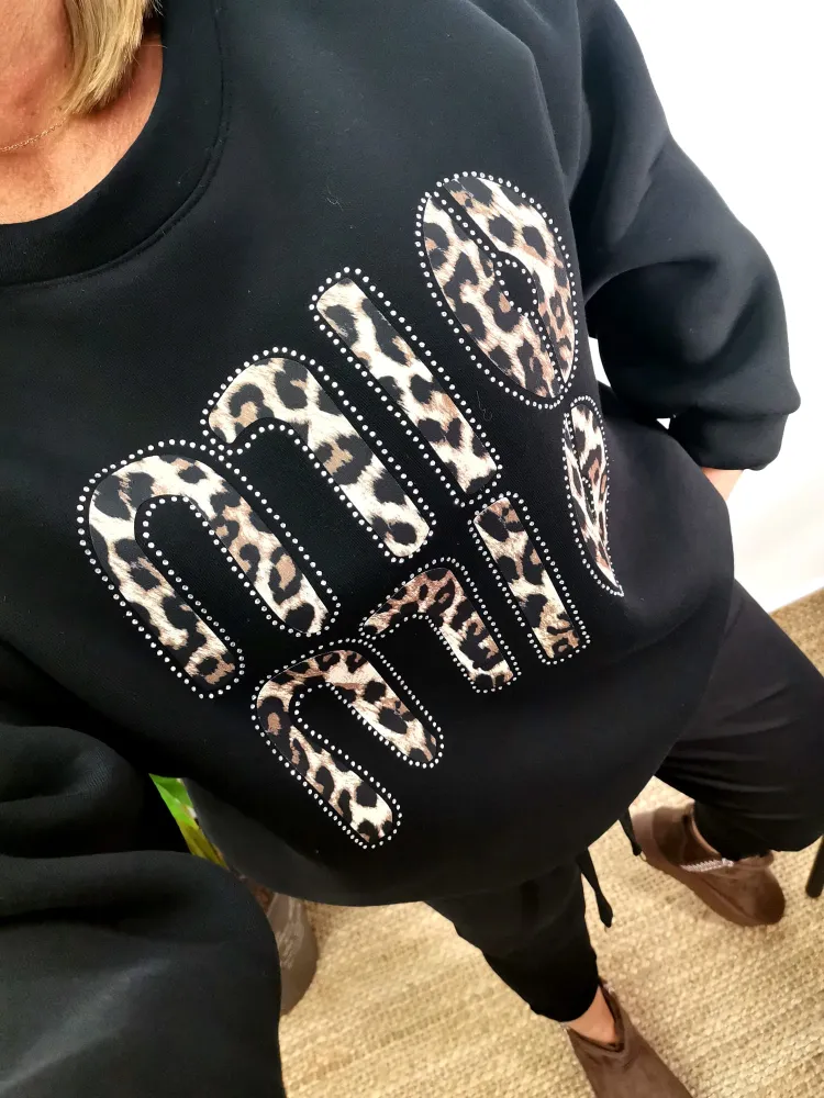 Bluza Black Bawełniana MIO MIO - obrazek 4