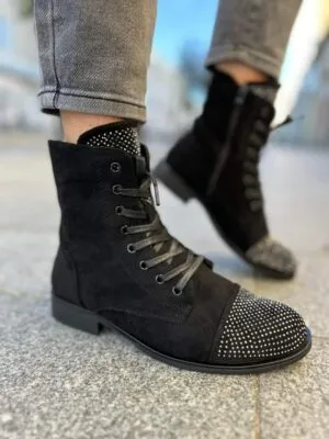 Botki Black z cyrkoniami