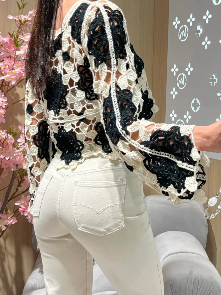 Spodnie Grace Beige Momfit - obrazek 4