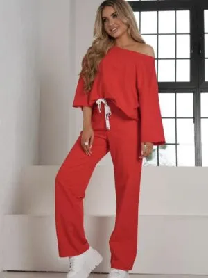 Komplet logowany Red/White