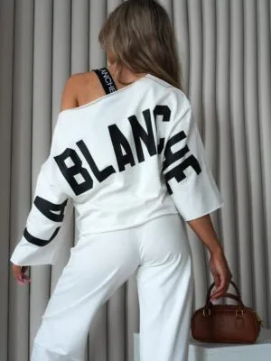 Komplet logowany White/Black
