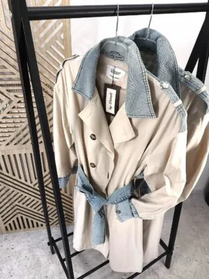 Płaszcz Trencz Beige/Jeans