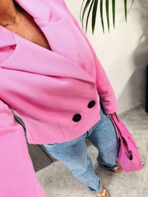 Marynarka Bawełniana Pink