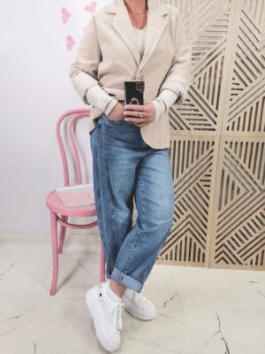 Marynarka sztruks ciemny beż