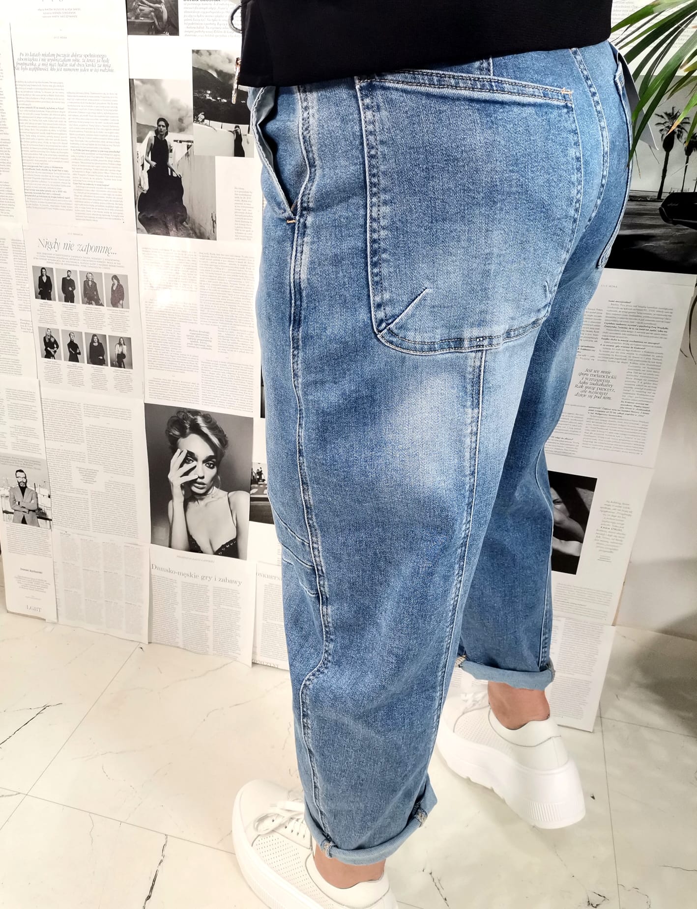 Spodnie jeans Sofii Ballon - obrazek 4