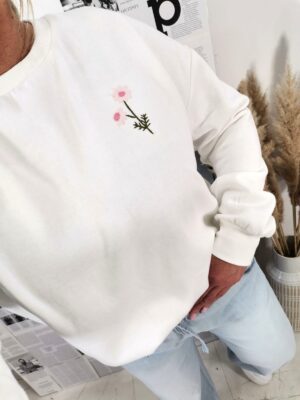Bluza Ecri z kwiatkiem