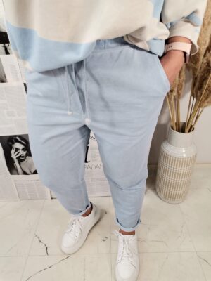 Spodnie Dresowe Wiya Baby blue dekatyzowane