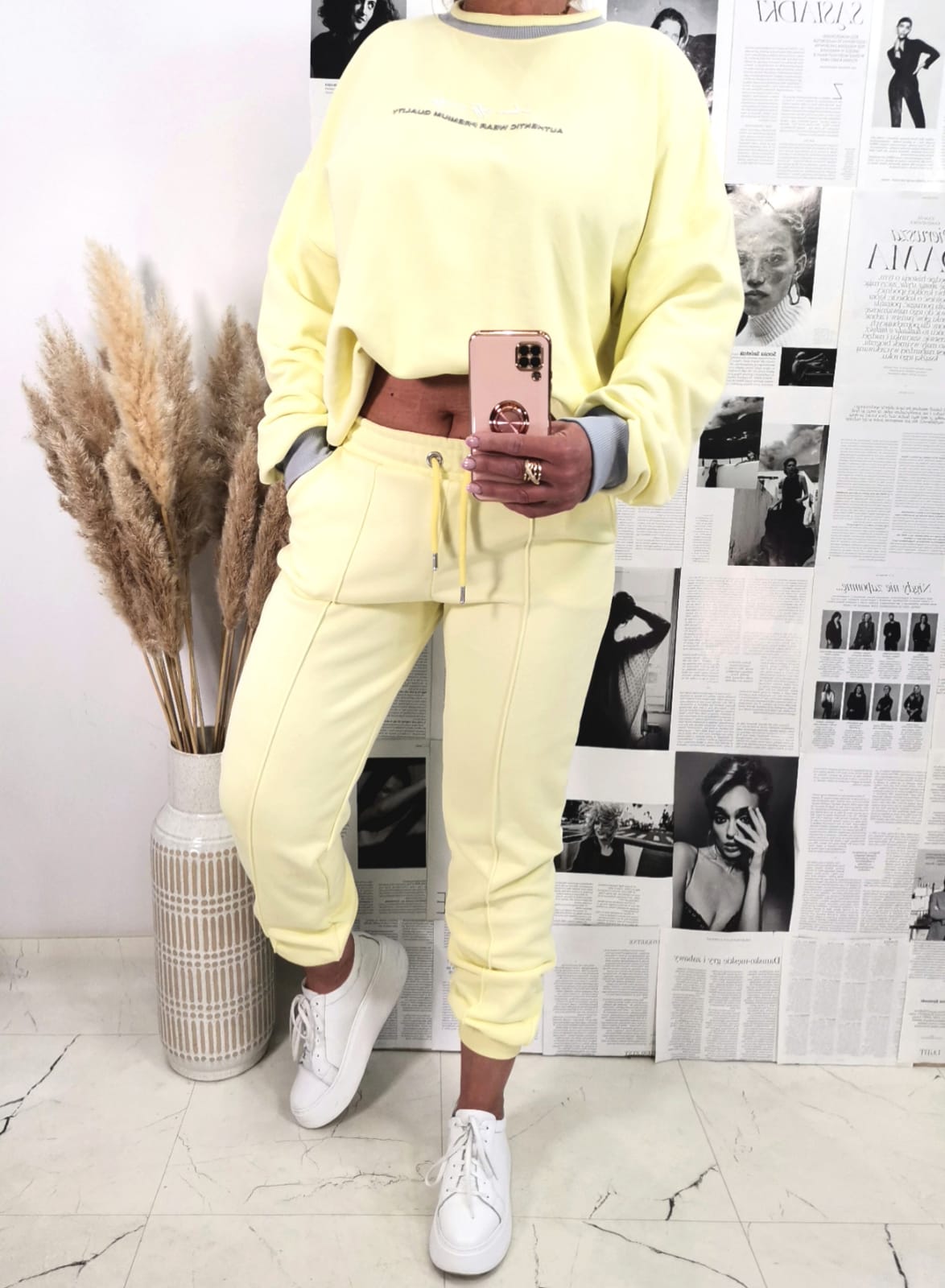 Komplet Dresowy Yellow/Grey