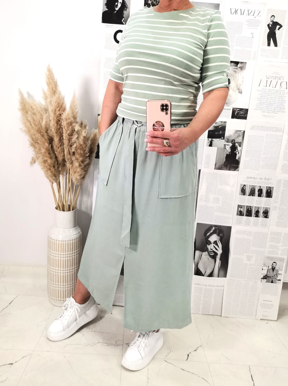 Bluzka Moodo Milky Green - obrazek 3
