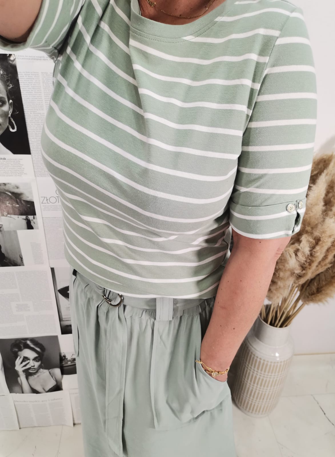 Bluzka Moodo Milky Green - obrazek 5