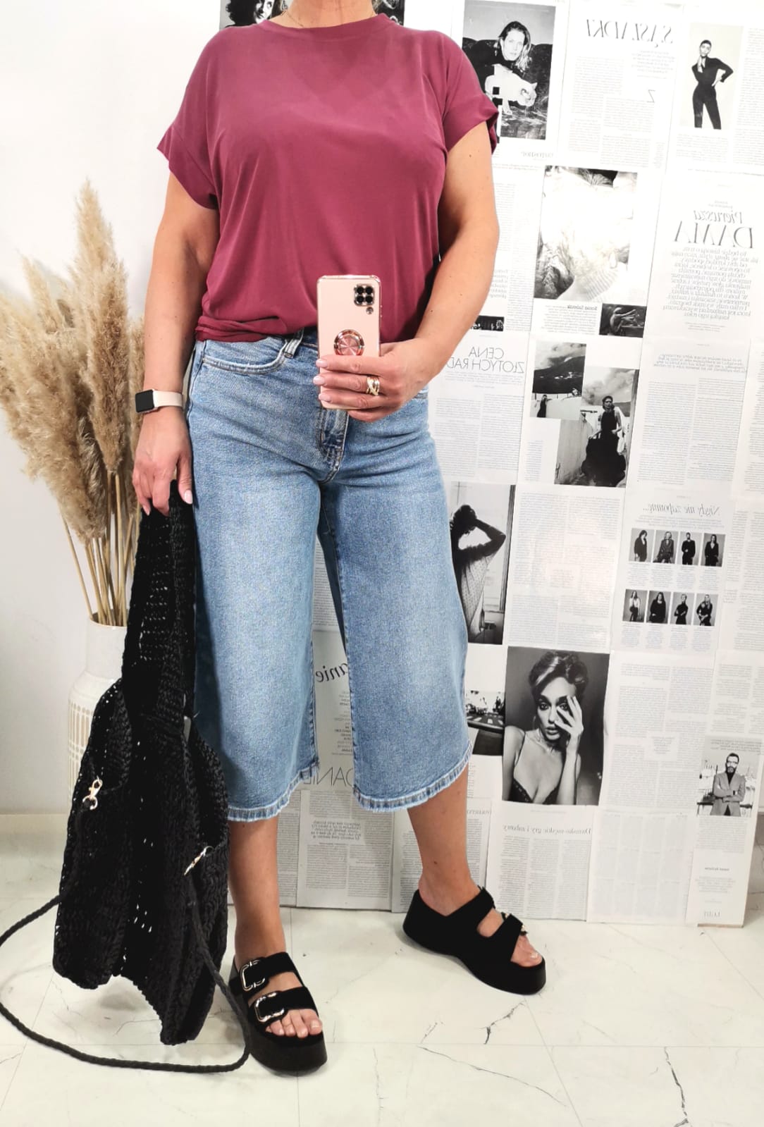 Spodnie denim jeans Bermudy - obrazek 4