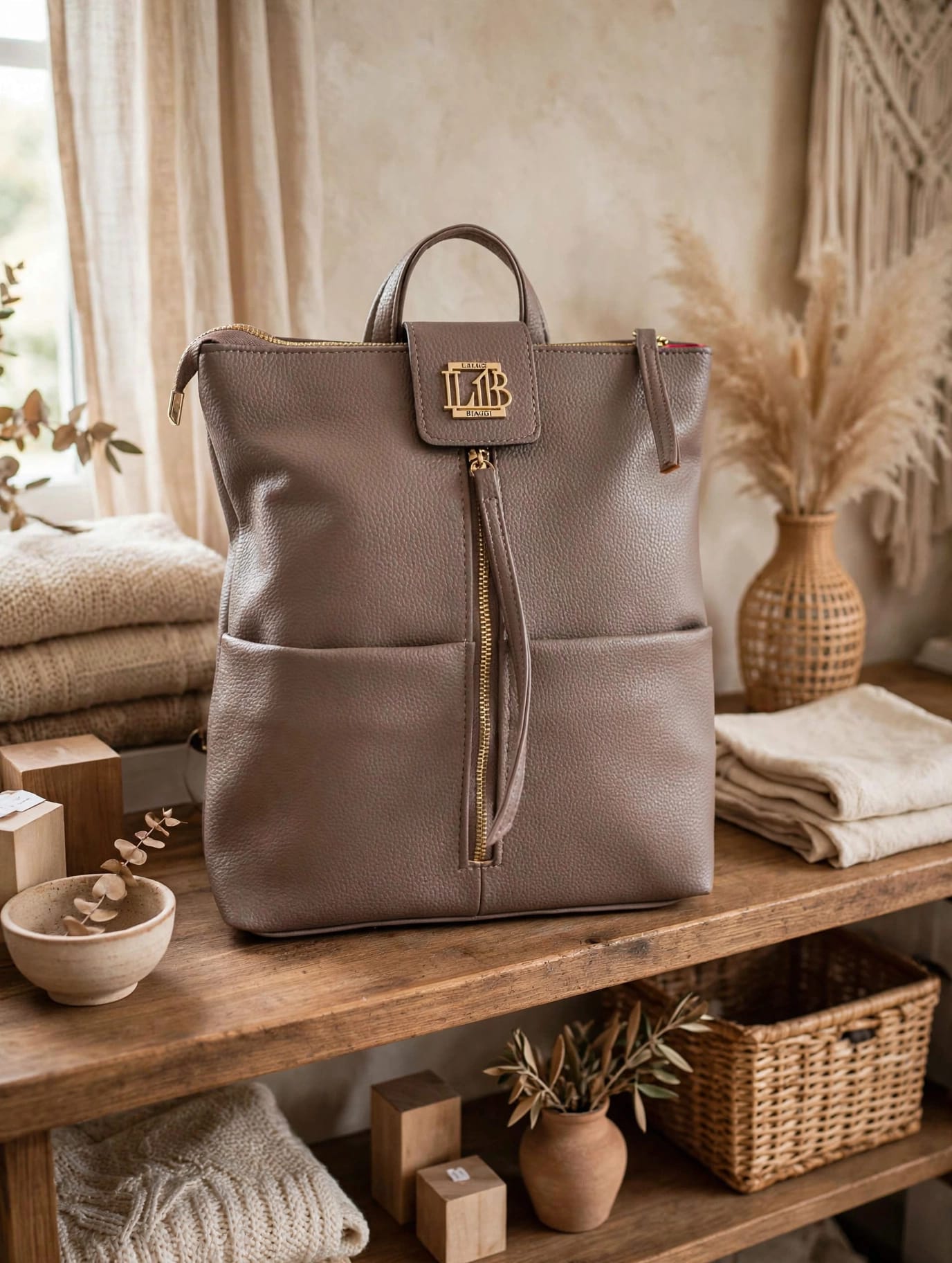 Torebka Plecak caffe vintage Laura Biaggi