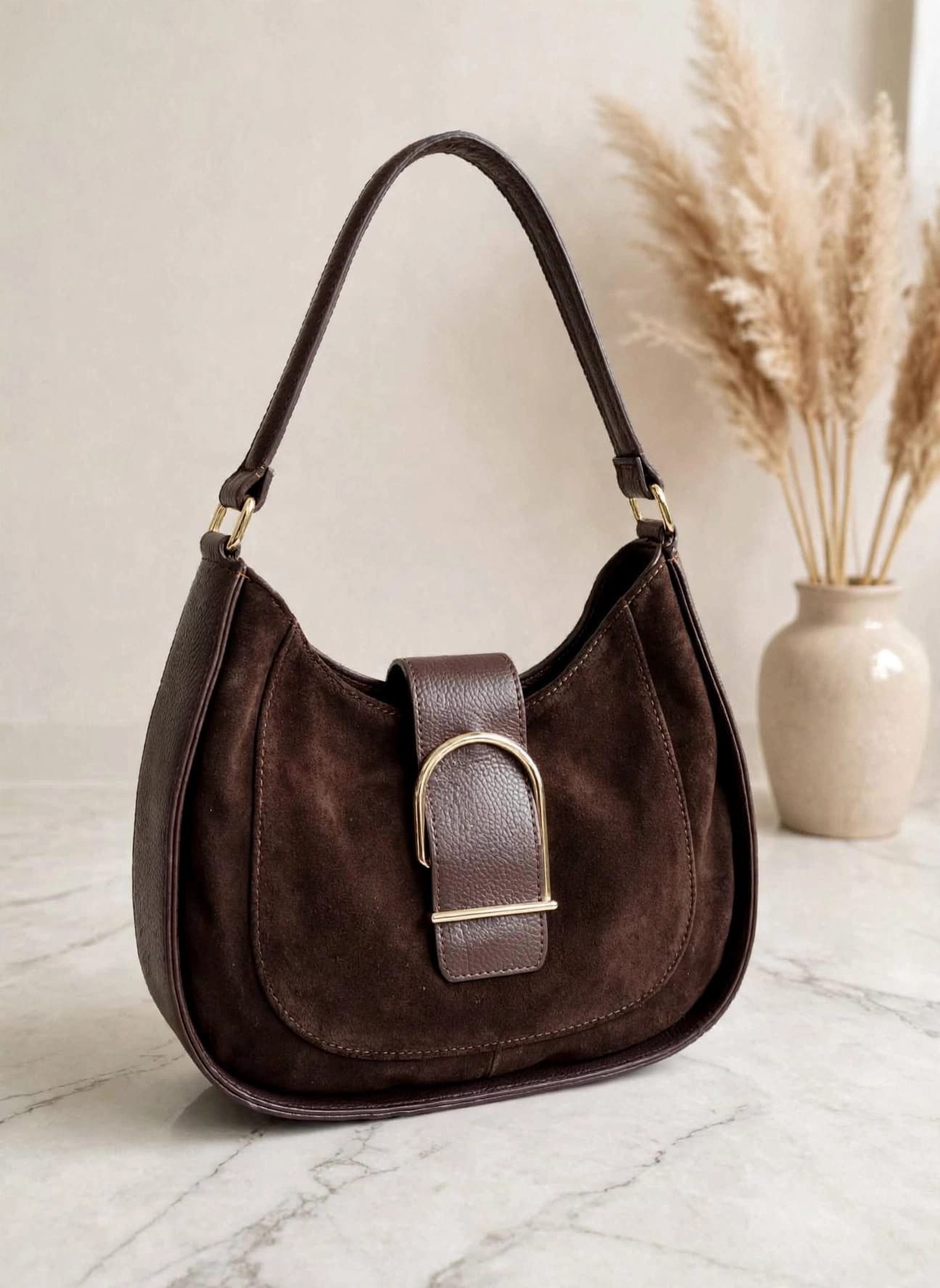 Torebka Tigra skóra naturalna Brown - obrazek 4