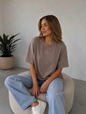 T-shirt  Basic Mocca MINIMAL
