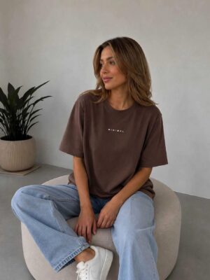 T-shirt  Basic Brown MINIMAL