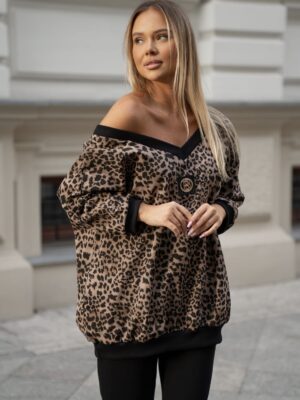 Bluza bawełniana Oversize Pantera