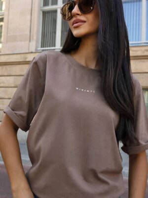 T-shirt Basic Mocca MINIMAL