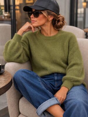 Sweter Nel Baby Alpaka kiwi