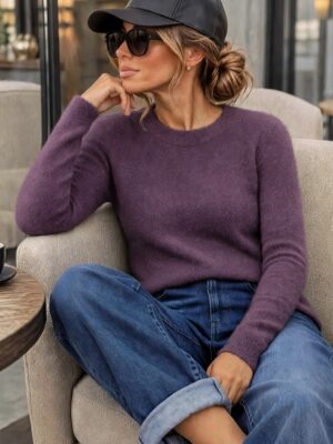 Sweter Vera Baby Alpaka j.śliwka