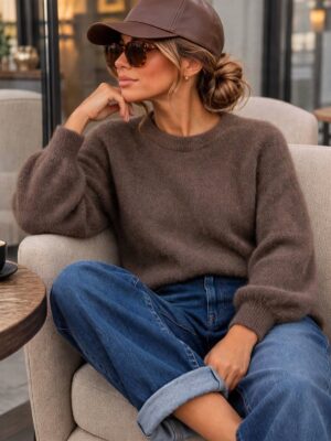 Sweter Nel Baby Alpaka Caffe